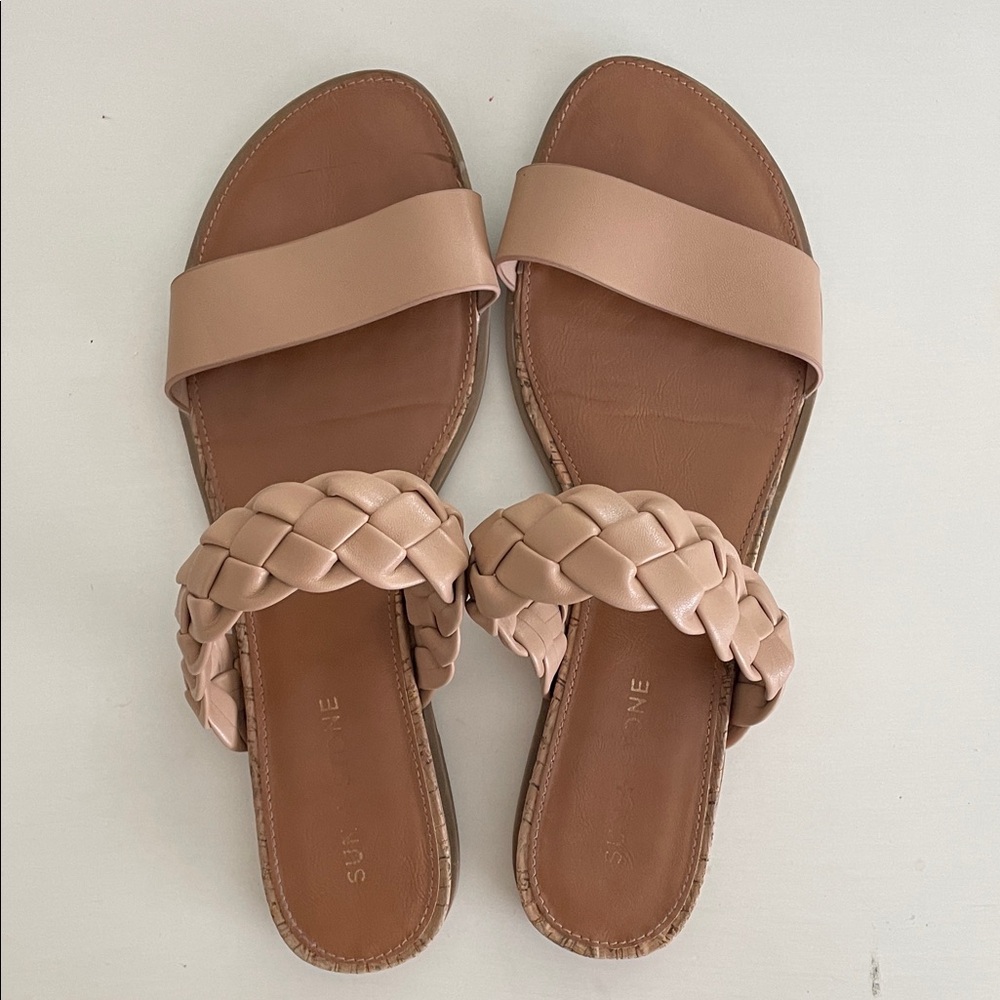 Stylish Braided Sandals in Tan
